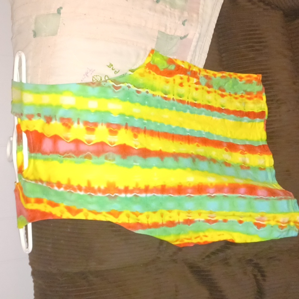 Adult Cotton Small Tank Top Custom Tie Dye Pattern Brand New Never Worn